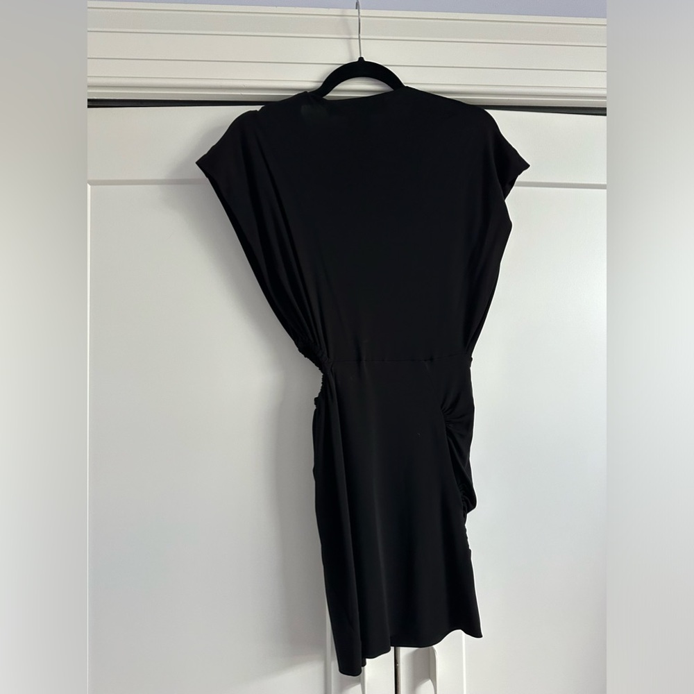 NWT IRO Zera Cut-Out Ruches Mini Dress in Black FR34 / US2 - Picture 9 of 9